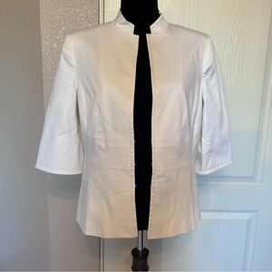 AK Anne Klein White Y2K Blazer Jacket Size‎ 12